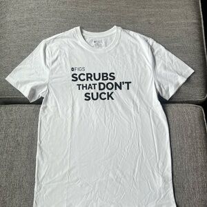 Figs White Short Sleeve Tee Scrubs that Don’t Suck